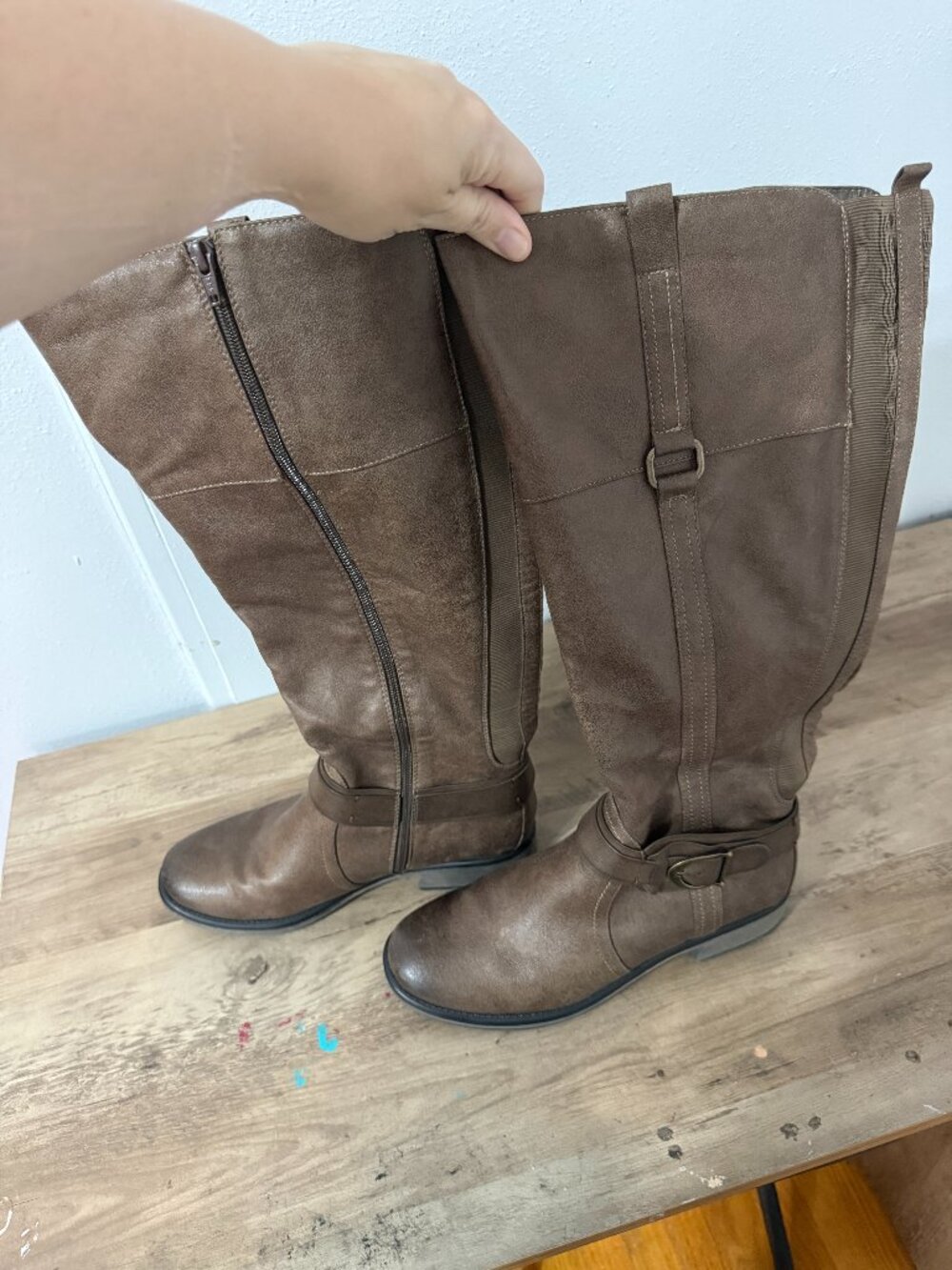 👢 Classic & Comfortable! Baretraps Salvador Wide Calf Tall Riding Boots
